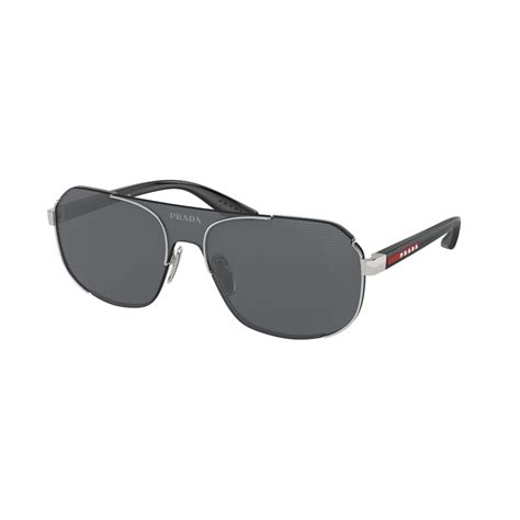 prada linea rossa ps 56qs lj silver|Prada Linea Rossa PS 56QS LJ SILVER Sunglasses .